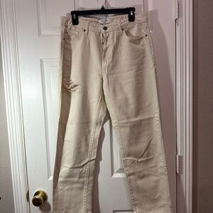 Women's Cream Jeans